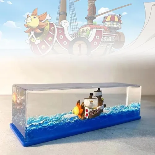 Vista 4 de Botella de Deriva de Fluido de Crucero, Barco Insumergible en una Caja, Modelo de Crucero Titanic Decoración de Crucero de Onda Líquida, Juguete