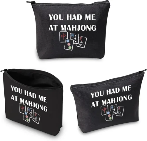 Vista 7 de BDPWSS Divertido Mahjong Mahjong Bolsa de Mahjong Amante Regalo Mahjong Azulejos Bolsa Mahjong Chica Cosméticos Bolsa Mahjong Juego de mesa Bolsa