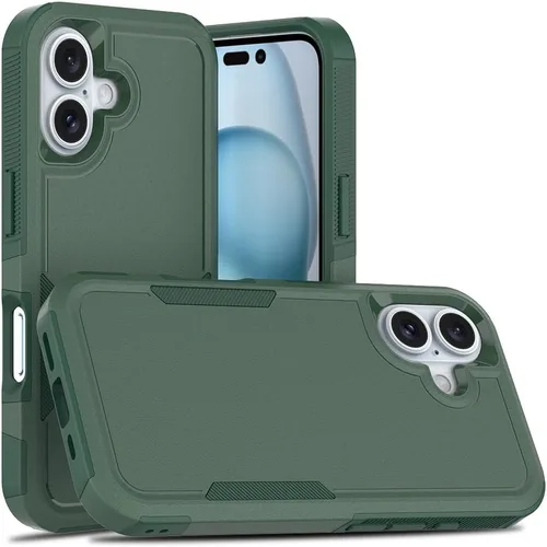 Vista 47 de Funda protectora para iPhone 8 Plus, iPhone 7 Plus de 5.5 pulgadas, a prueba de golpes, resistente y duradera, color verde