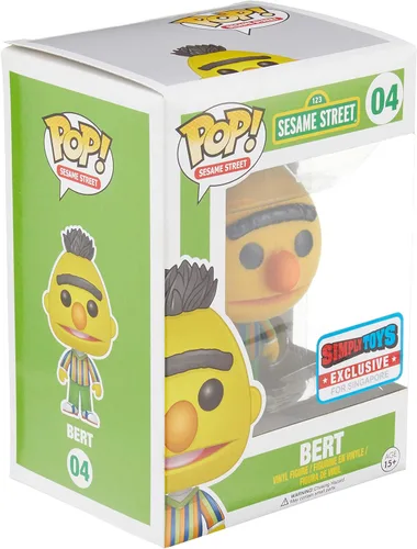 Vista 3 de POP ASIA sésamo Street Ernie & bert Funko Flocked exclusive RARE 2015