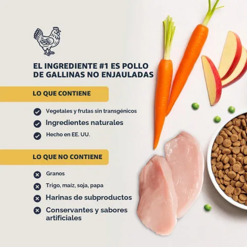 Vista 5 de Instinct Original - Alimento seco para gatos, Chicken Croquetas crudas con pollo sin jaula para músculos fuertes, salud digestiva y piel y pelaje