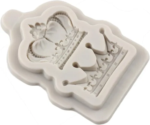Vista 4 de Moldes de fondant de corona 3D corona pastel decoración molde de Estilo a
