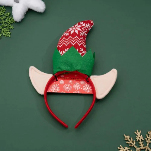 Vista 7 de Madison Tyler Diadema con Orejas de Elfo de Navidad para Mujeres Accesorios Lindos y Suaves para Fiesta de Navidad Regalos de Vacaciones