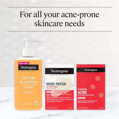 Vista 6 de Neutrogena Lavado de acné sin aceite, limpiador facial para combatir el acné con medicina de ácido salicílico, tratamiento para el acné