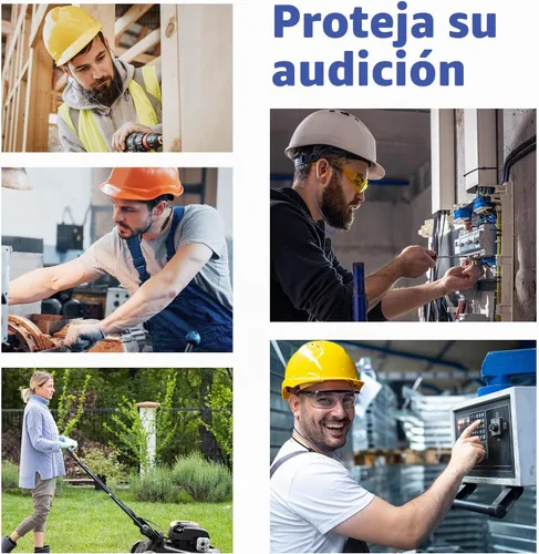 Vista 7 de Auriculares Bluetooth con reducción de ruido de 29 dB para el trabajo, auriculares inalámbricos con banda para el cuello con batería de 30 horas