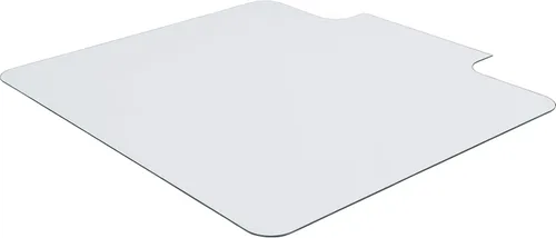 Vista 4 de Lorell Tapete para silla de vidrio templado con labio, 36 x 48 pulgadas, transparente, 1 unidad