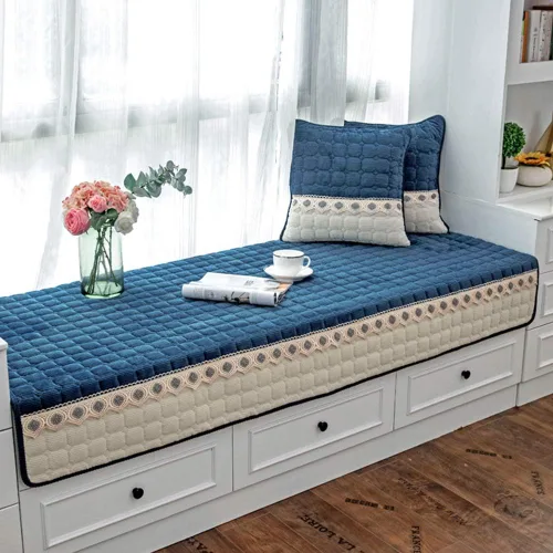 Vista 5 de JeogYong Cojín de asiento de ventana estilo bahía para interior, cojines de asiento de ventana de campo para interiores, para dormitorio