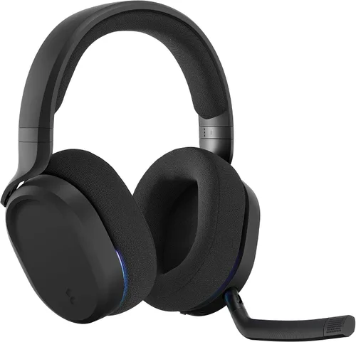 Vista 8 de Fractal Design Scape Dark - Auriculares inalámbricos para juegos de PC - Micrófono abatible para silenciar con cancelación de ruido - Duración