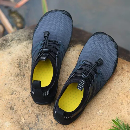 Vista 4 de YING LAN Zapatos de agua para hombres y mujeres, secado rápido, antideslizantes, para playa, natación, deportes acuáticos, buceo, vela, kayak