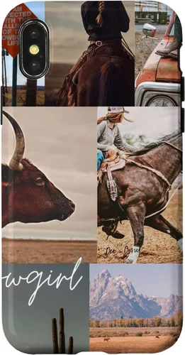 Vista 5 de iPhone 12 mini Cowgirl Retro Howdy Giddy Western Estética Boho Cowboy Estuche de regalo