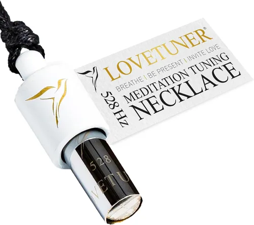 Vista 13 de LOVETUNER Collar de respiración de 528Hz para alivio del estrés, atención plena y meditación Silbato de sanación sonora para ansiedad, enfoque