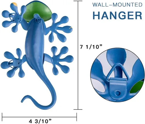 Vista 2 de YEAHOME Paquete de 6 piezas de arte inspirador de metal para pared, decoración de pared mexicana para exteriores con cabeza agitadora, esculturas