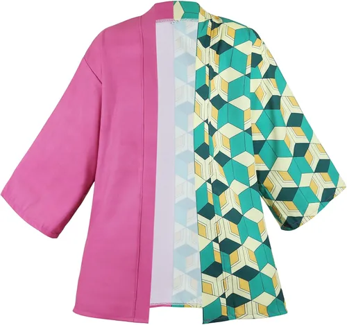 Vista 3 de Batas de disfraz de cosplay para hombre kimono japonés con aretes