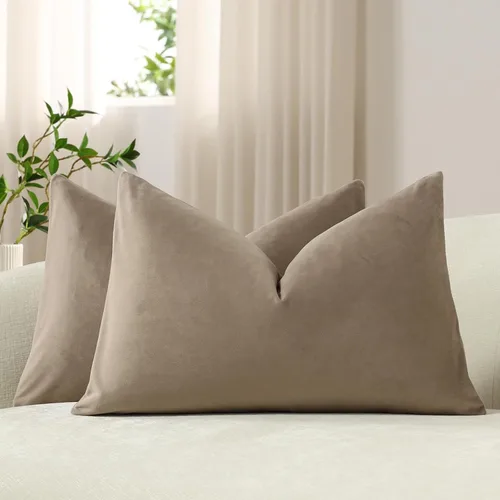 Vista 22 de Funda de almohada para cuerpo de Dezene, súper suave de terciopelo con cierre de cremallera oculto.