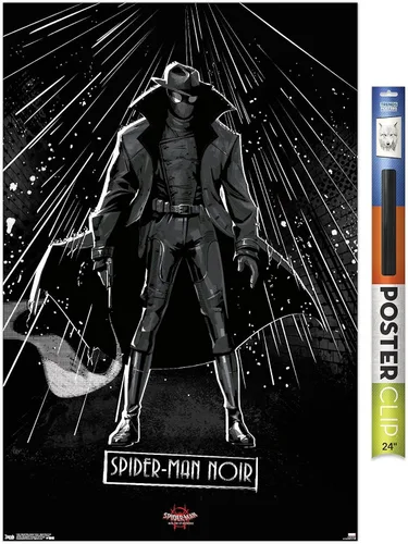 Vista 17 de Trends International Marvel Spider-Man - Póster de pared con texto en inglés "Into The Spider-Verse", de Spider-Man Noir, 14.725 x 22.375 pulgadas