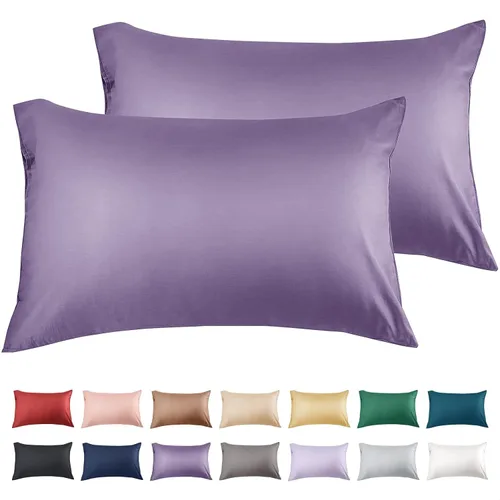 Vista 7 de Warmstar Juego de 2 fundas de almohada de algodón tamaño Queen, fundas de almohada de 600 hilos de 20 x 30 pulgadas, fundas de almohada de algodón