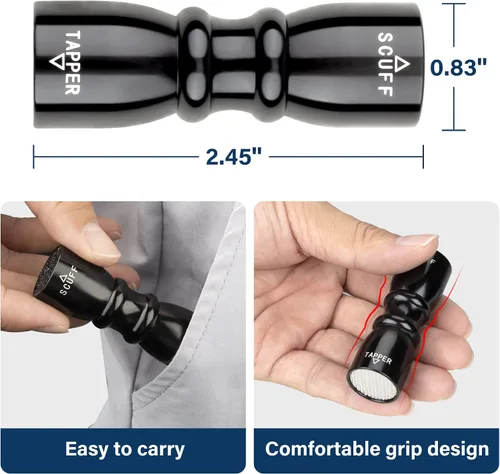 Vista 5 de Moldeador de Punta de Taco, 3 en 1 Moldeador de Punta de Taco de Billar, Los Accesorios de Taco de Billar para Reparación Eficaz y Rápida de la Negro