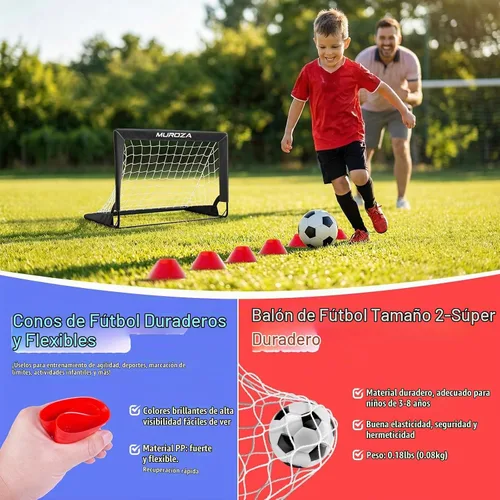 Vista 6 de Kids Soccer Goal, Soccer Goals for Backyard Set