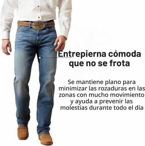 Vista 6 de ARIAT, pantalón vaquero M2 de ajuste holgado para hombre, corte de bota
