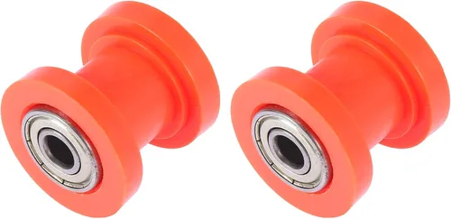 Vista 7 de Motoforti 2 piezas 0.315 in cadena tensor rodillo deslizante polea rueda loca para motocicletas azul
