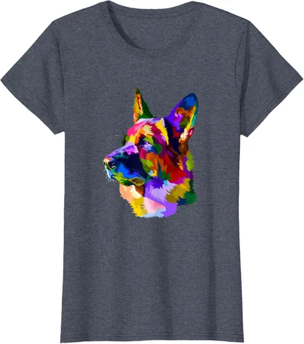 Vista 61 de Camiseta para dueño de perro de pastor alemán, Negro