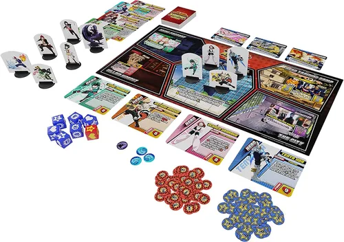 Vista 5 de My Hero Academia Plus Ultra Board - Juego de estrategia para adultos y adolescentes, a partir de 14 años, 2 a 4 jugadores, tiempo de juego promedio