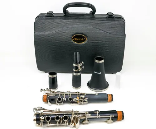 Vista 4 de Hisonic Signature Series 2610 Bb Clarinete de orquesta con funda.