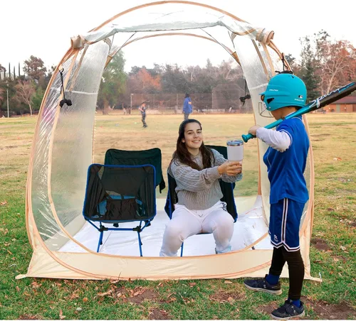 Vista 11 de All Weather Proof Pod Sports Tent,Outdoor Weather Tent Sports Pod Pop Up Shelter with Sealed Floor,Clear Tent for Sport Event,Camping,Fishing 8