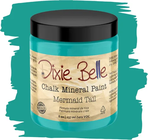Vista 137 de Pintura para muebles con acabado de tiza Dixie Belle Paint Company - Amatista (4oz) - Pintura mineral de tiza chic púrpura profundo mate