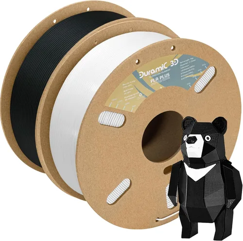 Vista 31 de DURAMIC 3D PLA Plus - Filamento de ácido poliláctico de 0.068 pulgadas para impresora 3D, color negro de 2.2 libras, 8 veces más resistente, carrete