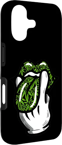 Vista 3 de Lick Smoke Weed Leaf Pattern Marihuana 420 Cannabis Pot Gift Case para iPhone 17