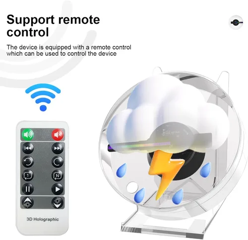 Vista 5 de Ventilador de Holograma 3D, Proyector de Ventilador de Holograma de 4.72 Pulgadas con WiFi - Adecuado para Eventos, Fiestas, Festivales y Decoración