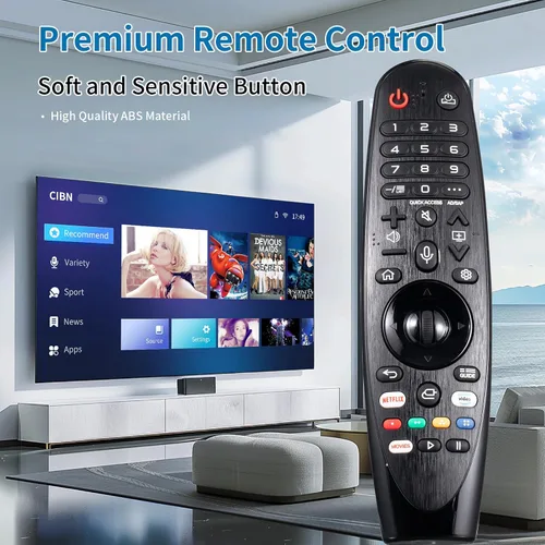Vista 7 de Voice Magic - Control remoto para LG TV, control remoto universal para LG TV, Nanocell Webos, UHD, OLED, LED, LCD, HD, Smart TV, con puntero