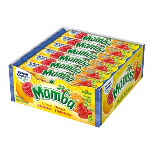 Vista 8 de Mamba Caramelos masticables de frutas, 3.73 onzas, 24 piezas (paquete de 24)