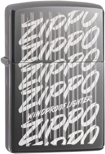 Vista 15 de Zippo Encendedor de bolsillo con diseño de patrón de 540 colores que brilla en la oscuridad Logotipo de 540 colores que brillan en la oscuridad
