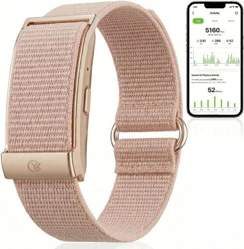 Vista 8 de Pulsera inteligente, rastreador de salud y fitness, monitor de corazón 24/7 y rastreador de sueño, pulsera multideporte con aplicación gratuita Negro