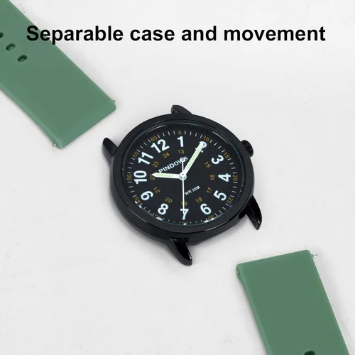 Vista 8 de PINDOWS Nurse Watch for Nurses, Doctors, Medical Professionals, Students, Easy to Read Waterproof Women's Men Medical Watch Luminous Dial 1224 Hour