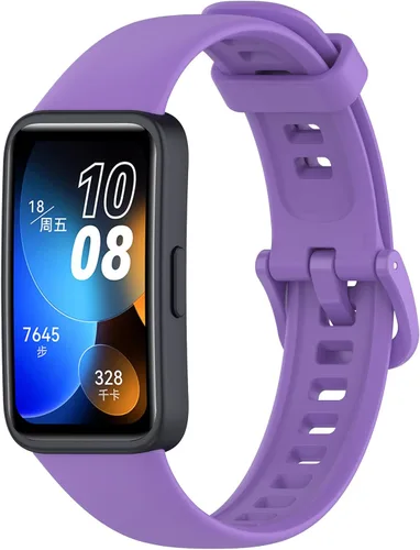Vista 6 de FitTurn Paquete de 6 correas de silicona suave para reloj HUAWEI Band 8 para mujeres y hombres, repuesto resistente al agua para reloj de fitness