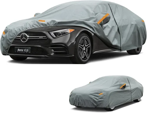 Vista 46 de Kayme Funda de Coche de Servicio Pesado Impermeable para Todo Tipo de Clima, Ajuste Personalizado para Tesla Model S, Cubierta Exterior Completa