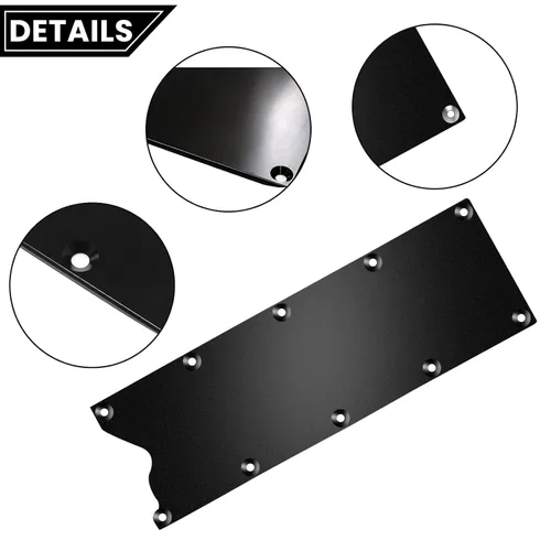 Vista 4 de LS Gen 3 Valley Pan Cover Plate Endxedo Low Profile Custom Knock Sensor LSX LS1 LM7 LR4 LQ4 LS6 L59 LQ9 LM4 L33 (negro)