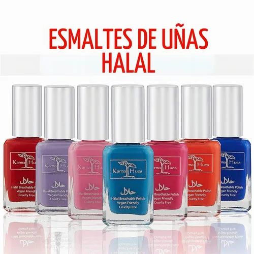 Vista 5 de Karma Naturals - Esmalte de uñas Halal certificado – transpirable y permeable al agua, apto para Wudu (Aabidah)