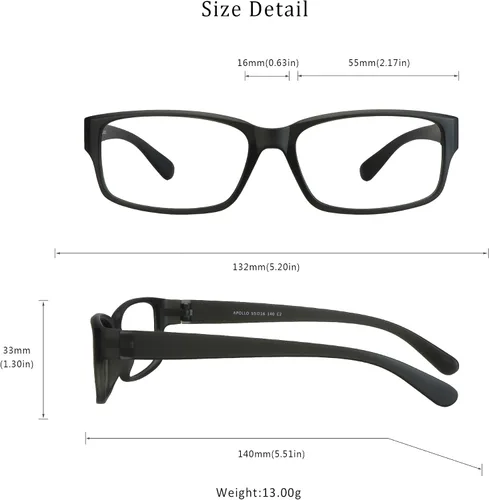 Vista 6 de LifeArt Gafas de bloqueo de luz azul, antifatiga ocular, gafas de lectura para computadora, gafas