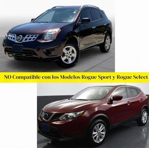 Vista 2 de cubierta retráctil para baúl trasero compatible con Nissan Rogue SV S SL 2014-2019 2020, protector de seguridad, pantalla de sombra, cubierta