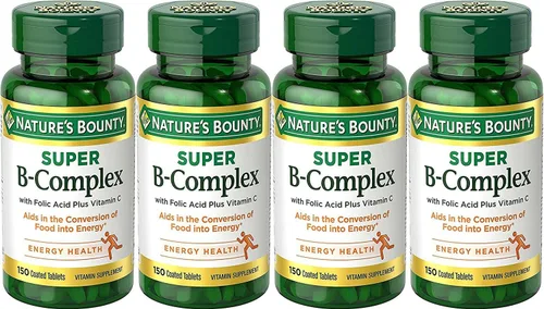 Vista 2 de Nature's Bounty Complejo B con ácido fólico más vitamina C, comprimidos 150 cada uno (paquete de 1)