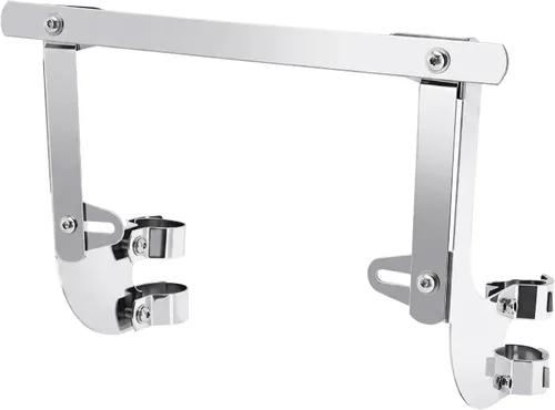 Vista 2 de Green-L 1.53 pulgadas Soporte de Parabrisas Compatible con Harley Dyna, Montura de Cromo