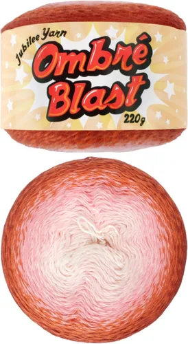 Vista 60 de JubileeYarn - Hilo Ombré Blast (7.76 oz/torta de algodón para bebé, 1 torta)