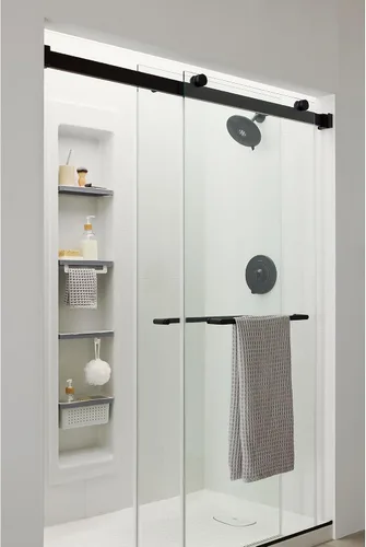Vista 2 de American Standard TU061507.243 Kit de molduras de ducha aspiraciones, 1.8 GPM, negro mate
