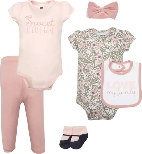 Vista 64 de Hudson Baby Juego de canastilla de algodón unisex para bebé Arcos de ballet Bunny