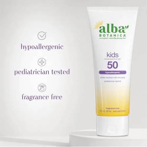 Vista 4 de Alba Botanica Hawaiian, protector solar, 4 onza.