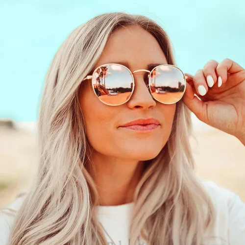 Vista 16 de Wearme Pro, modernos lentes de sol con lente redondo reflectante